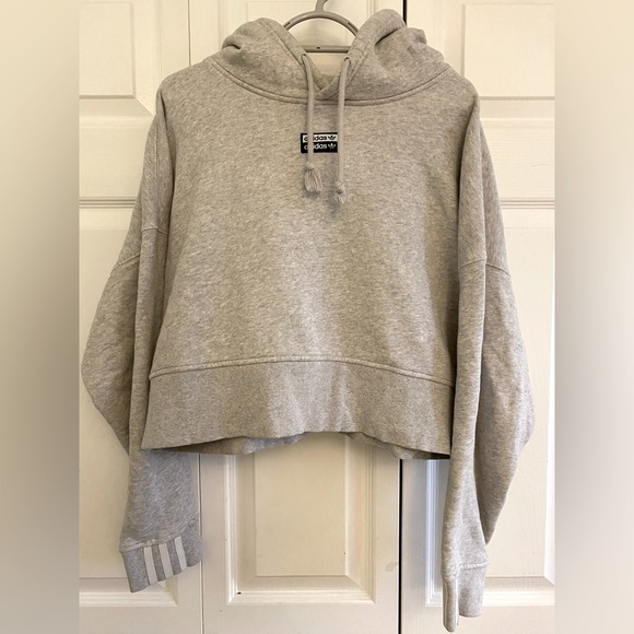 ADIDAS cropped boxy hoodie - Picture 1 of 4